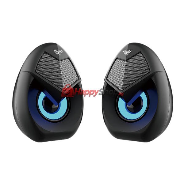 Тонколони Aula N-69, 2x3W, USB, RGB, Черен - 22183