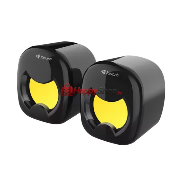 Тонколони Kisonli A-202, AUX, 2x3W, Черен - 22254
