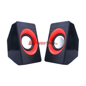 Тонколони Kisonli A-303, 2x3W, USB, Различни цветове - 22161