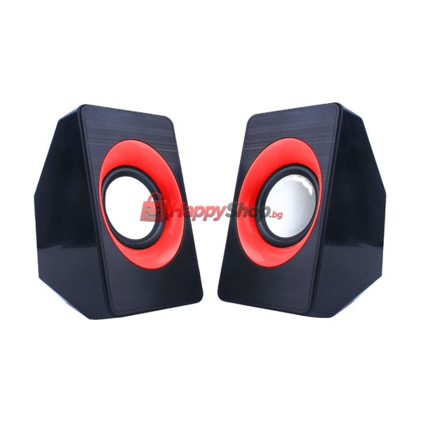 Тонколони Kisonli A-303, 2x3W, USB, Различни цветове - 22161