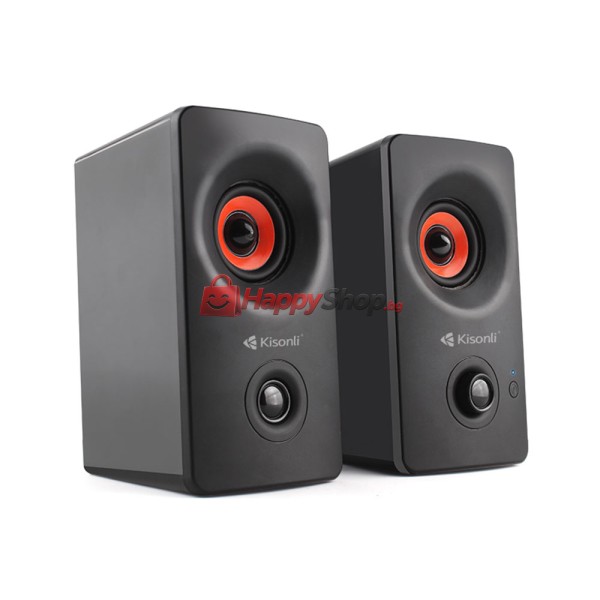 Тонколони Kisonli AC-9002BT, Bluetooth, 2x5W, 220V, Черен - 22146