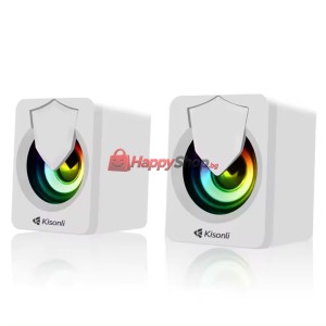 Тонколони Kisonli L-1030, AUX, 2x2.5W, Бял - 22243