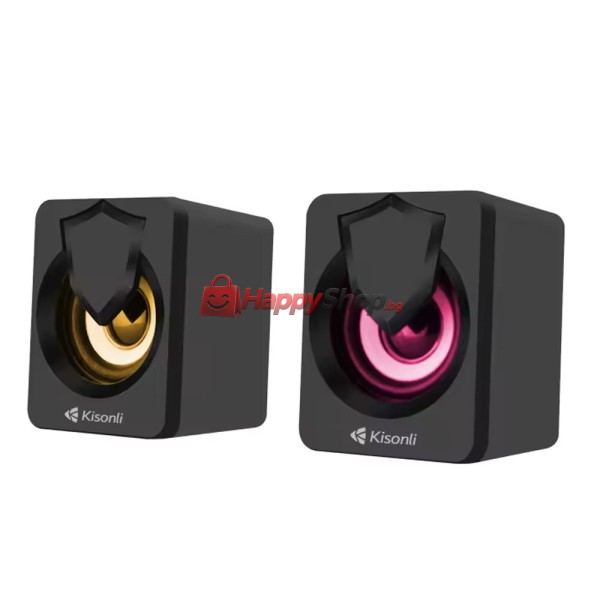Тонколони Kisonli L-1030, AUX, 2x2.5W, Черен - 22242