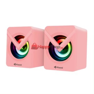 Тонколони Kisonli L-1040, AUX, 2x2.5W, Розов - 22246