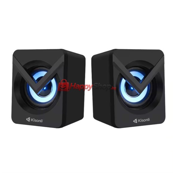 Тонколони Kisonli L-1040, AUX, 2x2.5W, Черен - 22244