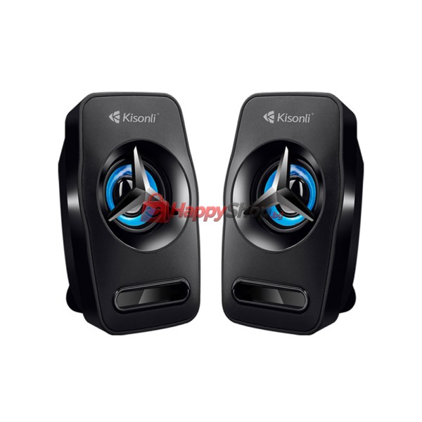 Тонколони Kisonli L-3030, 2x3W, USB, Черен - 22156