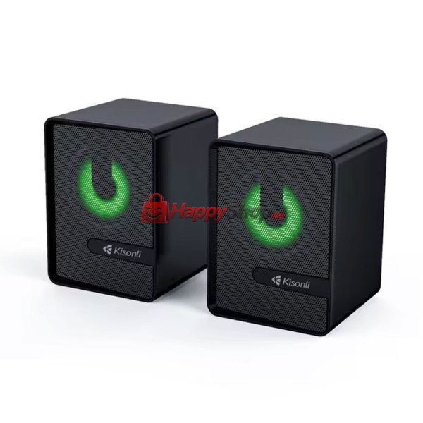 Тонколони Kisonli L-4040, AUX, 2x3W, Черен - 22234