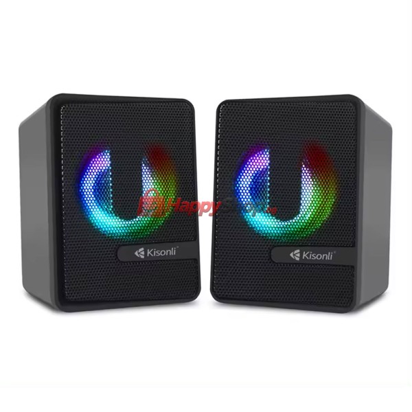 Тонколони Kisonli L-4040, AUX, 2x3W, Черен - 22234