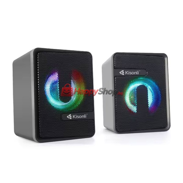 Тонколони Kisonli L-4040, AUX, 2x3W, Черен - 22234