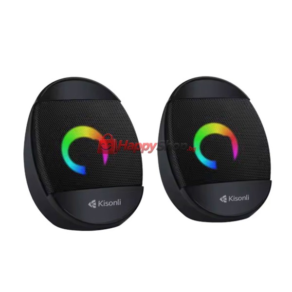 Тонколони Kisonli L-7070, AUX, 2x3W, Черен - 22235