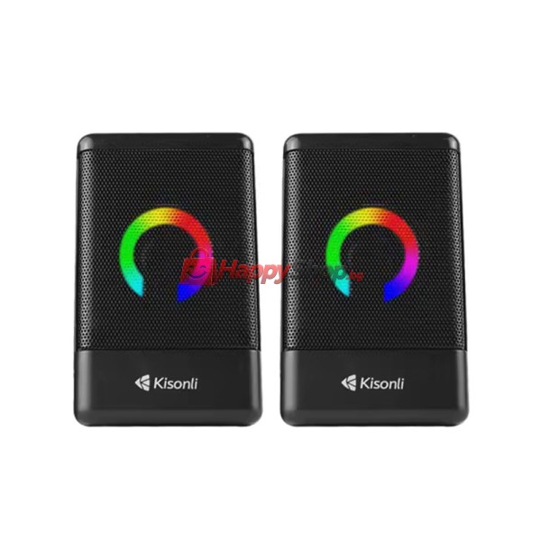 Тонколони Kisonli L-8080, AUX, 2x3W, Черен - 22236
