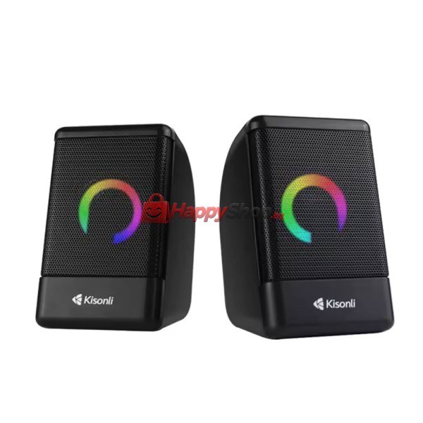 Тонколони Kisonli L-8080, AUX, 2x3W, Черен - 22236
