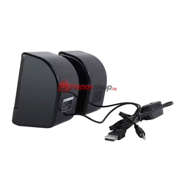 Тонколони Kisonli L-8080, AUX, 2x3W, Черен - 22236