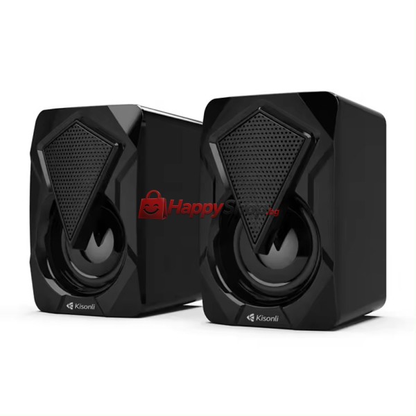 Тонколони Kisonli L-9090, AUX, 2x3W, Черен - 22241