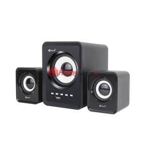 Тонколони Kisonli U-2800BT, Bluetooth, 5W+2x3W, USB, Черен -..