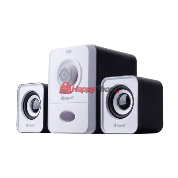 Тонколони Kisonli U-2900BT, Bluetooth, 5W+2x3W, USB, Черен - 22152