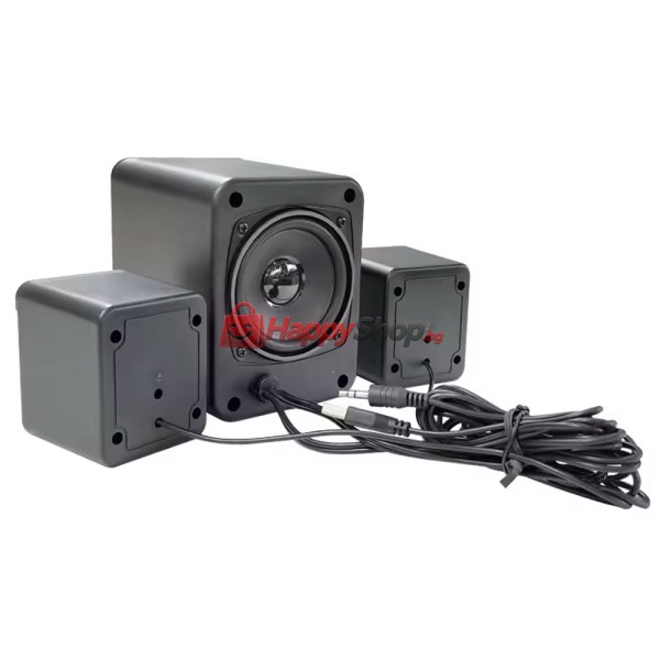 Тонколони Kisonli U-3100, AUX, 3W+2x2W, Черен - 22223