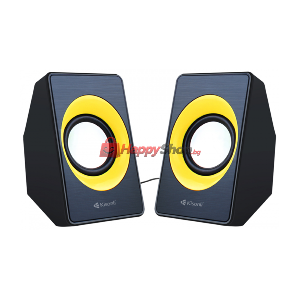 Тонколони, Kisonli, A-303, 2x3W, USB, Различни цветове - 22086