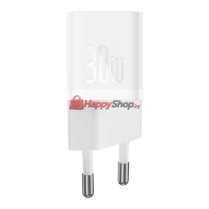 Мрежово зарядно устройство Baseus GaN5S Fast Charger 1C, 30W..