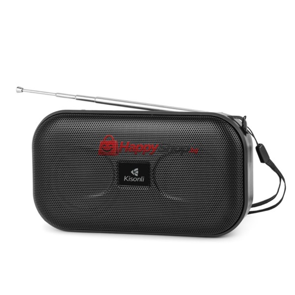 Тонколона Kisonli SC-01, Bluetooth, FM, AUX, Черен - 22261