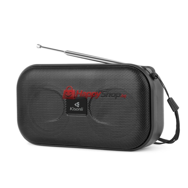Тонколона Kisonli SC-01, Bluetooth, FM, AUX, Черен - 22261