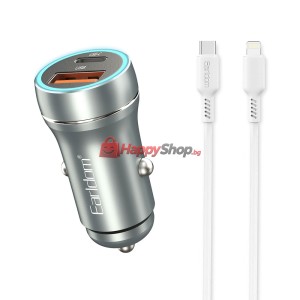 Зарядно устройство за кола Earldom ES-CC29, 30W, USB QC3.0, ..