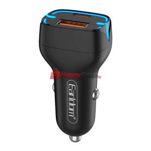 Зарядно устройство за кола Earldom ES-CC2, 1xUSB QC3.0, 1xTy..