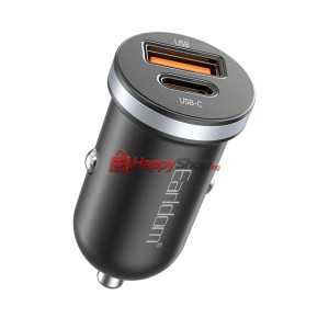 Зарядно устройство за кола Earldom ES-CC27, 30W, USB, Type-C..