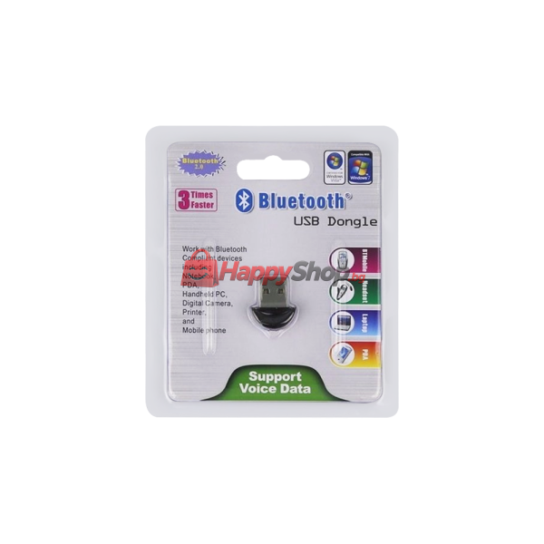 Bluetooth адаптер, , V2.0, Черен - 10001