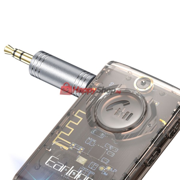 Bluetooth аудио приемник Earldom ET-BR01, 3.5mm, Черен – 40348