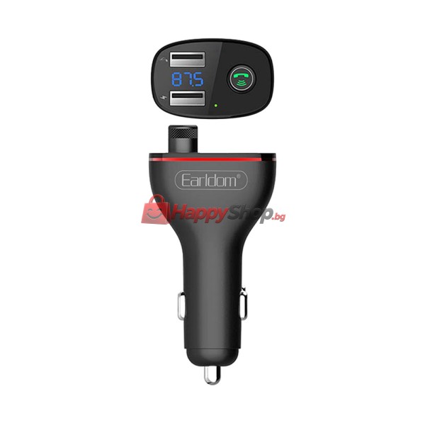 FM Трансмитер Earldom ET-M58, Bluetooth, USB, 5V/2.0A, Черен – 17385