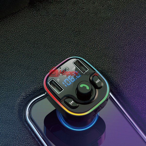 FM Трансмитер Earldom ET-M79, Bluetooth, Micro SD, USB, Type-C, QC, Черен - 17775