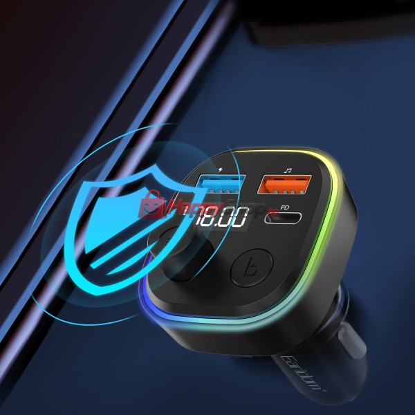 FM Трансмитер Earldom ET-M84, Bluetooth, USB, Type-C, PD, 3.1A, Черен - 17773