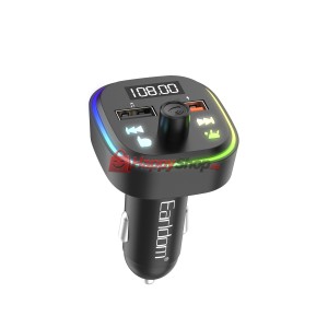 FM Трансмитер Earldom ET-M85, Bluetooth, USB, 3.1A, Черен - ..