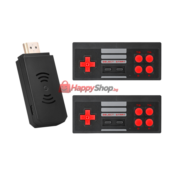 Игрова конзола D600, 800 Вградени игри, HDMI, Черен - 13032