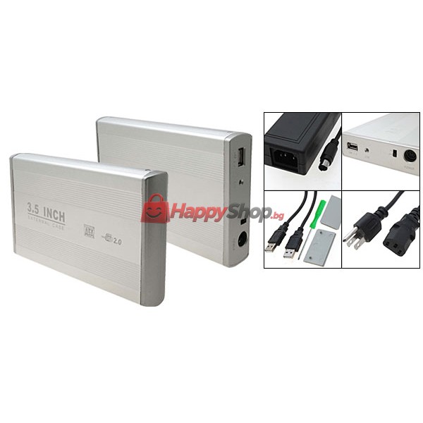 Кутия за хард диск USB 2.0 SATA 3.5" - 17315