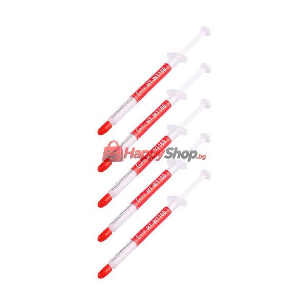 Термо паста HT-WT160, 1g, 5 броя, Бял  - 63058