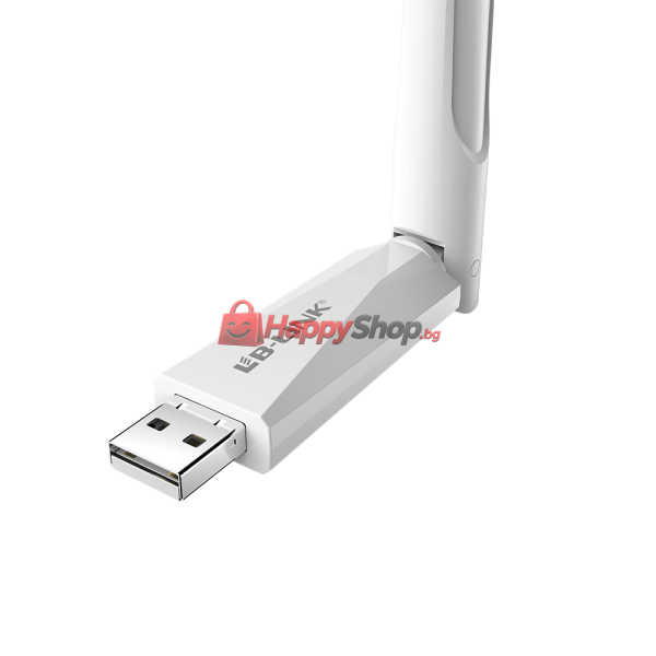Безжичен мрежов адаптер LB-LINK BL-WDN650A, 650Mbps, 2.4/5Ghz, 6dBi, Бял - 19045