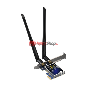 Безжичен мрежов адаптер LB-LINK BL-X50BT, PCI-E, 2400Mbps, B..