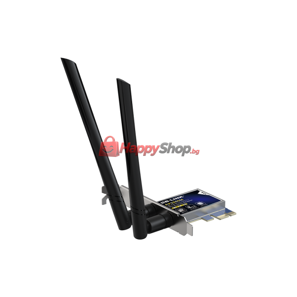 Безжичен мрежов адаптер LB-LINK BL-X50BT, PCI-E, 2400Mbps, Bluetooth, 2.4/5Ghz, 2 x 6dBi - 19049