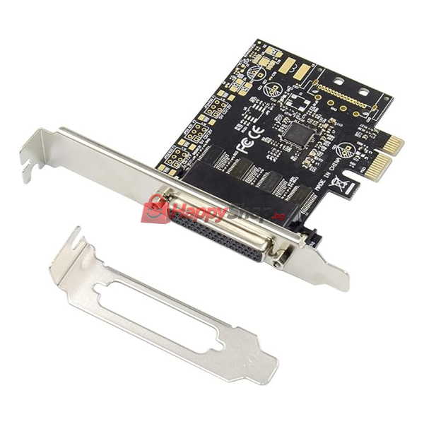 Контролер , PCI-E x1, Serial port, Нископрофилен, 4 Порта - 17757