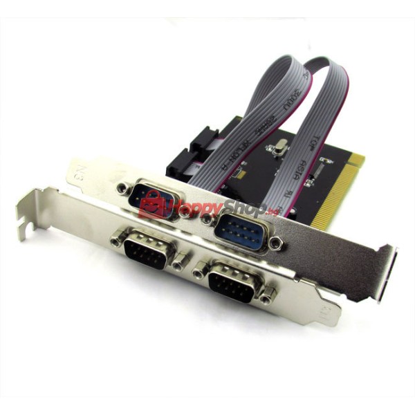 Платка PCI към 4 Serial port, - 17469