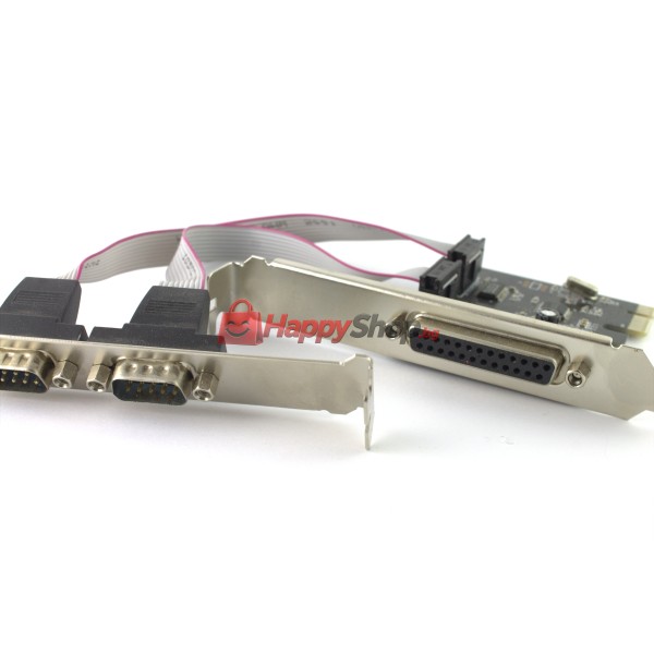 Платка PCI-E  към  Serial + Parallel port -17474
