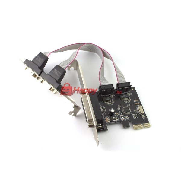 Платка PCI-E  към  Serial + Parallel port -17474