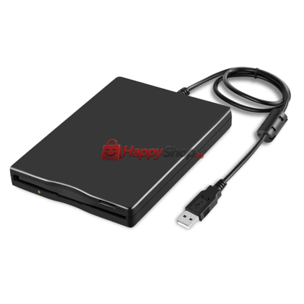 Флопи-дисково устройство , Външно, USB, Черен - 17317