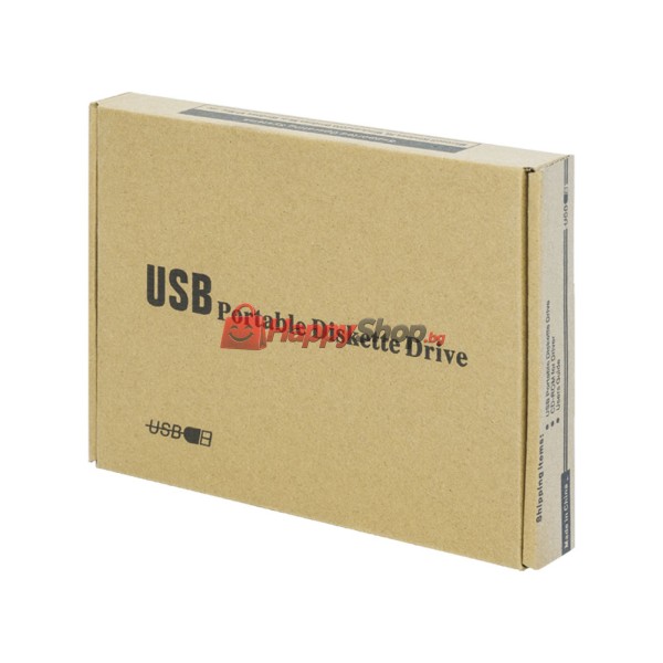 Флопи-дисково устройство , Външно, USB, Черен - 17317