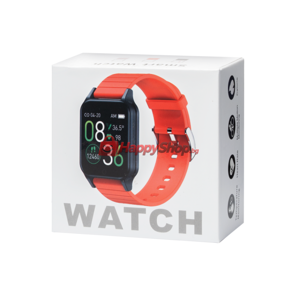 Смарт часовник No brand T96, 33mm, Bluetooth, IP67, Черен