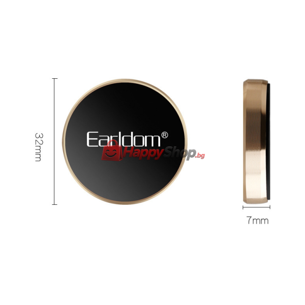 Магнитна стойка за телефон, Earldom EH-18, Универсална, Различни цветове - 17286