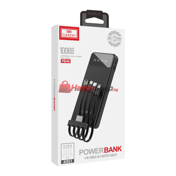 Преносима батерия Earldom ET-PB46. 10000mAh