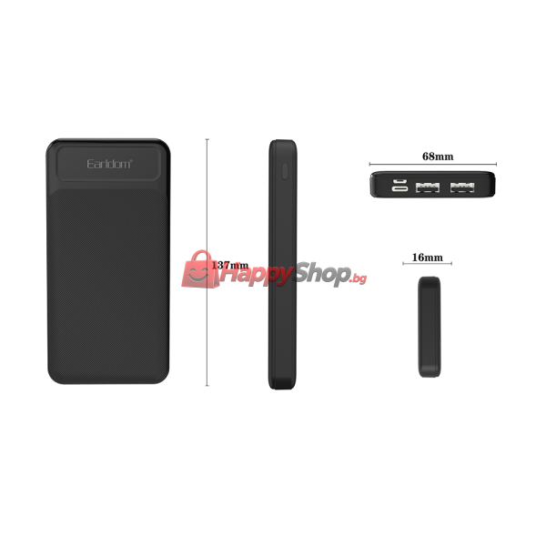 Преносима батерия Earldom ET-PB56. 10000mAh